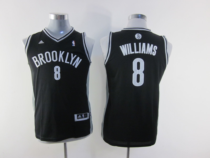  NBA Kids Brooklyn Nets 8 Deron Williams New Revolution 30 Swingman Youth Black Jersey